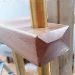 Handcrafted wooden stairs and balustrades